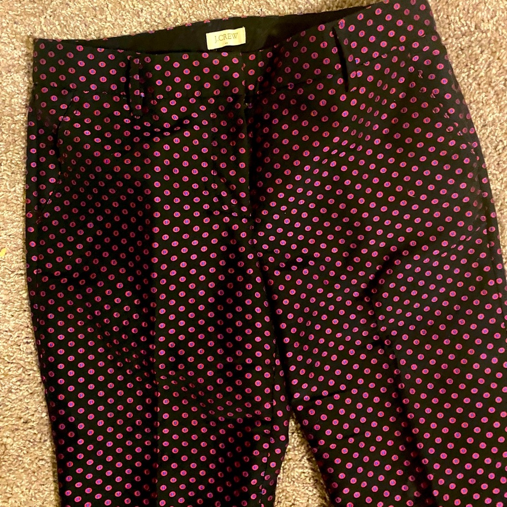 Embroidered JCrew Ankle Pants